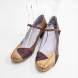 MANA ワンストラップ サイズ37 パンプス ブラウン レディース マナ【中古】5-1127G◎