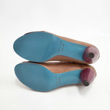 MANA ワンストラップ サイズ37 パンプス ブラウン レディース マナ【中古】5-1127G◎