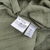 pas a pas コットン チェック パッチワーク ドロップショルダー ブラウス シャツ カーキ レディース パスアパス【中古】5-0725S♪