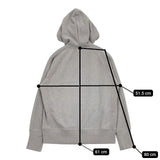 Lelill ジップ スウェット パーカー グレー レディース レリル【中古】5-1129M∞