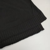 tumugu TK22301a コットン ランダム リブ ノースリーブニット ベスト ブラック レディース ツムグ【中古】5-0904M△