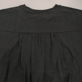 HIYORI バックギャザーコットン オーバーサイズ 半袖Ｔシャツ カットソー ブラック レディース ヒヨリ【中古】5-0725S♪