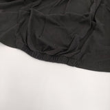 HIYORI バックギャザーコットン オーバーサイズ 半袖Ｔシャツ カットソー ブラック レディース ヒヨリ【中古】5-0725S♪
