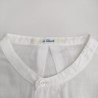 LE GLAZIK スタンドカラーノースリーブシャツ 定価9900円 JL-3467 サイズ36 ブラウス シャツ ホワイト レディース ルグラジック【中古】5-0806S♪