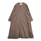 HARVESTY A42001-4 コットンサテンアトリエローブ ワンピース ブラウン レディース ハーベスティ【中古】5-1129M∞