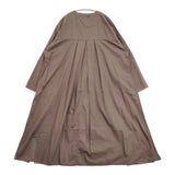 HARVESTY A42001-4 コットンサテンアトリエローブ ワンピース ブラウン レディース ハーベスティ【中古】5-1129M∞