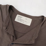 HARVESTY A42001-4 コットンサテンアトリエローブ ワンピース ブラウン レディース ハーベスティ【中古】5-1129M∞