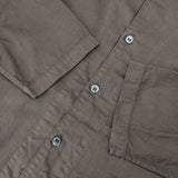 HARVESTY A42001-4 コットンサテンアトリエローブ ワンピース ブラウン レディース ハーベスティ【中古】5-1129M∞