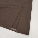 HARVESTY A42001-4 コットンサテンアトリエローブ ワンピース ブラウン レディース ハーベスティ【中古】5-1129M∞