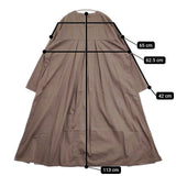 HARVESTY A42001-4 コットンサテンアトリエローブ ワンピース ブラウン レディース ハーベスティ【中古】5-1129M∞