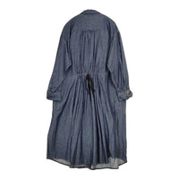 Cotton House Aya タック ワンピース コート EZMN77409GM コットン デニム ワンピース ネイビー レディース コットンハウスアヤ【中古】5-0824M∞