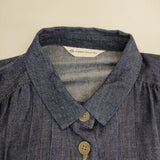 Cotton House Aya タック ワンピース コート EZMN77409GM コットン デニム ワンピース ネイビー レディース コットンハウスアヤ【中古】5-0824M∞