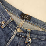 A.P.C. サイズ28 コットン ジーンズ 加工 デニムパンツ ブルー レディース アーペーセー【中古】5-1129G∞