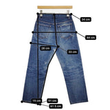 A.P.C. サイズ28 コットン ジーンズ 加工 デニムパンツ ブルー レディース アーペーセー【中古】5-1129G∞