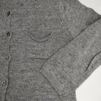 MARGARET HOWELL 589-164304 リネンウール ニット サイズF カーディガン グレー レディース マーガレットハウエル【中古】5-0824M∞
