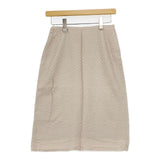 mina perhonen mermaid ma5554 定価44100円 刺繍 シルク スカート ベージュ レディース ミナペルホネン【中古】5-1214M∞