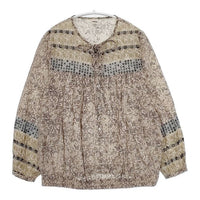 JOURNAL STANDARD コットン 総柄 ブラウス シャツ ベージュ レディース ジャーナルスタンダード【中古】5-0824M∞