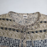 JOURNAL STANDARD コットン 総柄 ブラウス シャツ ベージュ レディース ジャーナルスタンダード【中古】5-0824M∞