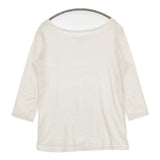 People Tree オーガニックコットン インド製 Ｔシャツ カットソー オフホワイト レディース ピープルツリー【中古】5-1129M∞