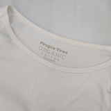People Tree オーガニックコットン インド製 Ｔシャツ カットソー オフホワイト レディース ピープルツリー【中古】5-1129M∞