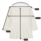 People Tree オーガニックコットン インド製 Ｔシャツ カットソー オフホワイト レディース ピープルツリー【中古】5-1129M∞