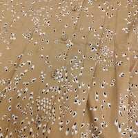 People Tree インド製 サイズM オーガニックコットン ノースリーブ ブラウス シャツ ベージュ レディース ピープルツリー【中古】5-0725S♪