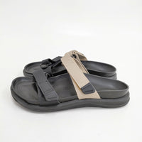 BIRKENSTOCK SAHARA 23cm サンダル ブラック ベージュ レディース ビルケンシュトック【中古】5-0819S◎