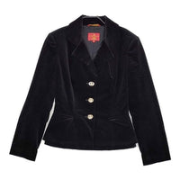 Vivienne Westwood Red Label ベロア オリゾンティ テーラードジャケット ブラック レディース ヴィヴィアンウエストウッドレッドレーベル【中古】5-1004T∞