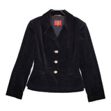 Vivienne Westwood Red Label ベロア オリゾンティ テーラードジャケット ブラック レディース ヴィヴィアンウエストウッドレッドレーベル【中古】5-1004T∞