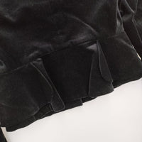 Vivienne Westwood Red Label ベロア オリゾンティ テーラードジャケット ブラック レディース ヴィヴィアンウエストウッドレッドレーベル【中古】5-1004T∞