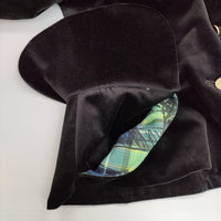 Vivienne Westwood Red Label ベロア オリゾンティ テーラードジャケット ブラック レディース ヴィヴィアンウエストウッドレッドレーベル【中古】5-1004T∞