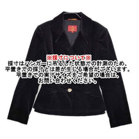 Vivienne Westwood Red Label ベロア オリゾンティ テーラードジャケット ブラック レディース ヴィヴィアンウエストウッドレッドレーベル【中古】5-1004T∞