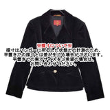 Vivienne Westwood Red Label ベロア オリゾンティ テーラードジャケット ブラック レディース ヴィヴィアンウエストウッドレッドレーベル【中古】5-1004T∞