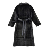 Ameri VINTAGE メニーウェイフェイクボアコート 定価31900円 合皮 リバーシブル レザー コート ブラック レディース アメリヴィンテージ【中古】5-1024A◆