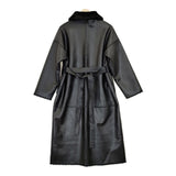 Ameri VINTAGE メニーウェイフェイクボアコート 定価31900円 合皮 リバーシブル レザー コート ブラック レディース アメリヴィンテージ【中古】5-1024A◆