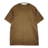45R/45rpm 天竺 ポケットT サイズ2 半袖Ｔシャツ カットソー ブラウン レディース フォーティーファイブアールピーエム【中古】5-0806S♪