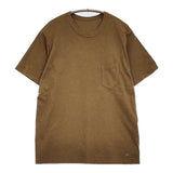 45R/45rpm 天竺 ポケットT サイズ2 半袖Ｔシャツ カットソー ブラウン レディース フォーティーファイブアールピーエム【中古】5-0806S♪