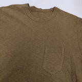 45R/45rpm 天竺 ポケットT サイズ2 半袖Ｔシャツ カットソー ブラウン レディース フォーティーファイブアールピーエム【中古】5-0806S♪