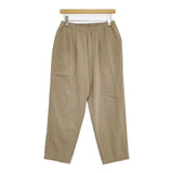 JURGEN LEHL J0103FP321 コットン シルク サイズL イージー パンツ ベージュ レディース ヨーガンレール【中古】5-1109M∞