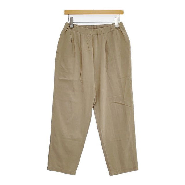 JURGEN LEHL J0103FP321 コットン シルク サイズL イージー パンツ ベージュ レディース ヨーガンレール【中古】5-1109M∞