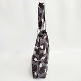 Kate Spade ネコ柄 エコバッグ トートバッグ グレー ブラウン ホワイト レディース ケイトスペード【中古】5-1029G∞