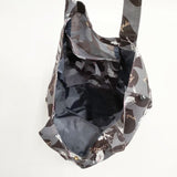 Kate Spade ネコ柄 エコバッグ トートバッグ グレー ブラウン ホワイト レディース ケイトスペード【中古】5-1029G∞