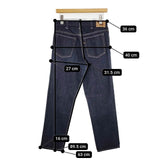 45R/45rpm おこめ6.5のスリッポン5 ジーンズ サイズ28 デニムパンツ ネイビー レディース フォーティーファイブアールピーエム【中古】5-1129G∞