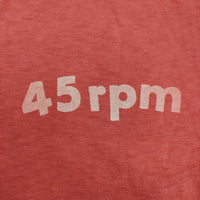 45R/45rpm ロゴプリントの45星Tシャツ 定価8800円 半袖 カットソー レッド レディース フォーティーファイブアールピーエム【中古】5-0718S♪