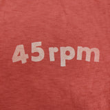 45R/45rpm ロゴプリントの45星Tシャツ 定価8800円 半袖 カットソー レッド レディース フォーティーファイブアールピーエム【中古】5-0718S♪