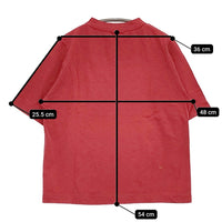 45R/45rpm ロゴプリントの45星Tシャツ 定価8800円 半袖 カットソー レッド レディース フォーティーファイブアールピーエム【中古】5-0718S♪