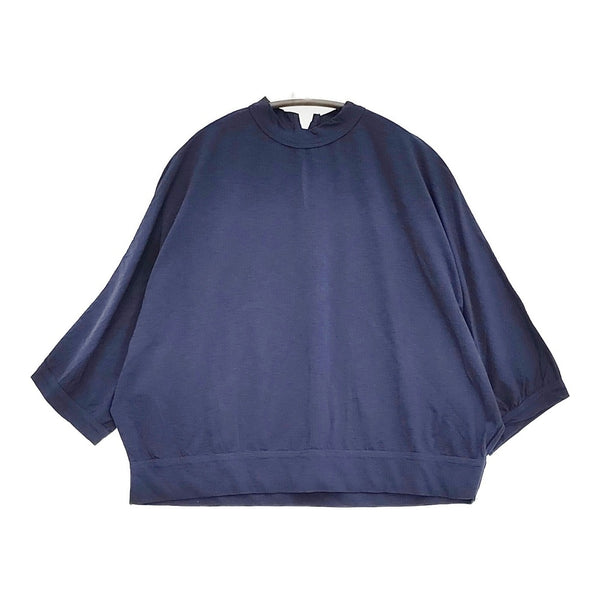 45R/45rpm スーピマ天竺のドルマンTシャツ 定価17600円 カットソー ネイビー レディース フォーティーファイブアールピーエム【中古】5-0718S♪