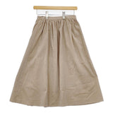 MARGARET HOWELL 578-7232015 COTTON VELVET SKIRT ベルベット スカート ベージュ レディース マーガレットハウエル【中古】5-1225T∞