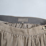 MARGARET HOWELL 578-7232015 COTTON VELVET SKIRT ベルベット スカート ベージュ レディース マーガレットハウエル【中古】5-1225T∞