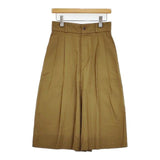 MARGARET HOWELL 578-9144001 レーヨンコットン ガウチョパンツ カーキ レディース マーガレットハウエル【中古】5-1129M∞